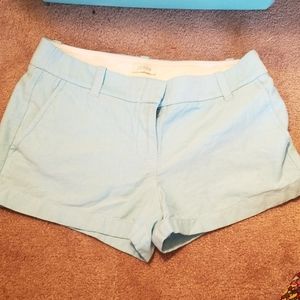 J. Crew Ladies Shorts Size 6 Teal Blue Ln